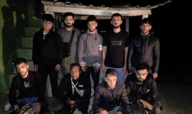 Küplü’de 9 düzensiz göçmen yakalandı!
