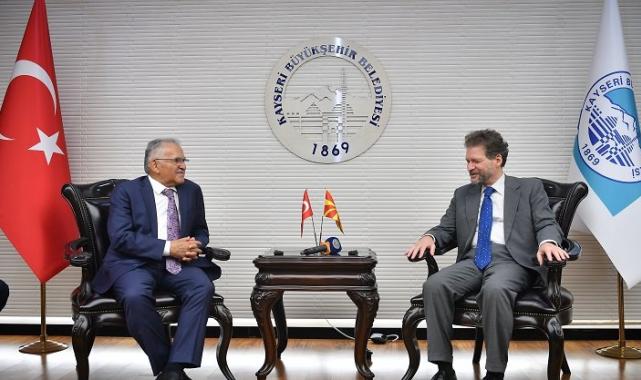 Kuzey Makedonya Cumhuriyeti Ankara Büyükelçisi Manasijevski’den Başkan Büyükkılıç’a ziyaret