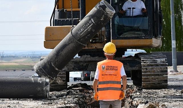 Lüleburgaz Belediyesi’nden 6 kilometrelik kanalizasyon hattı