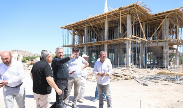 Melikgazi Belediyesi Yunus Emre Cami hızla yükseliyor