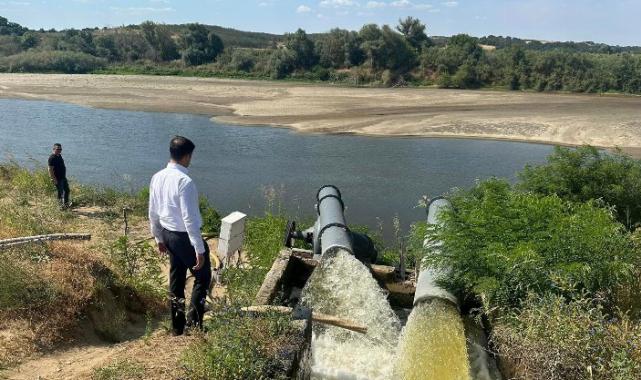 Meriç Nehri’ne Kaymakam Sevgili’den yakın mercek