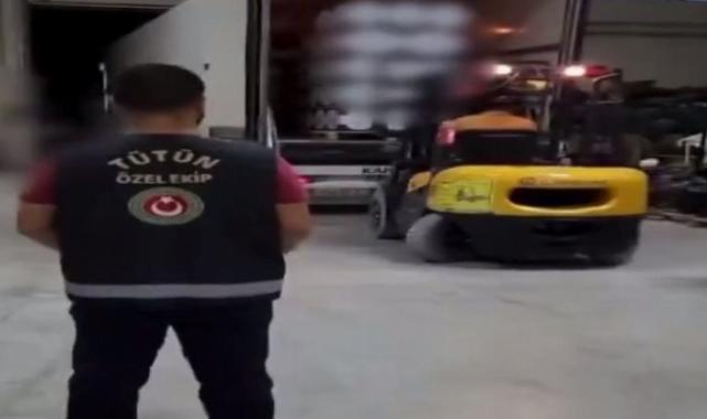 Mersin’de 14,5 milyon dal makaron ele geçirildi