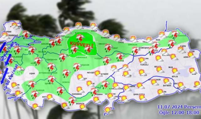 Meteoroloji’den ‘kuvvetli’ uyarı!