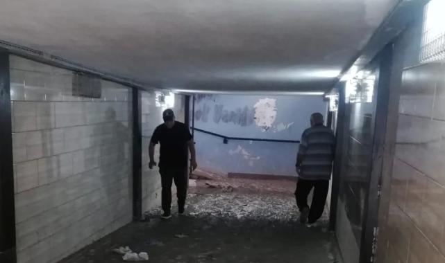 Mudanya Güzelyalı yaya altgeçidi çamur deryası içinde!