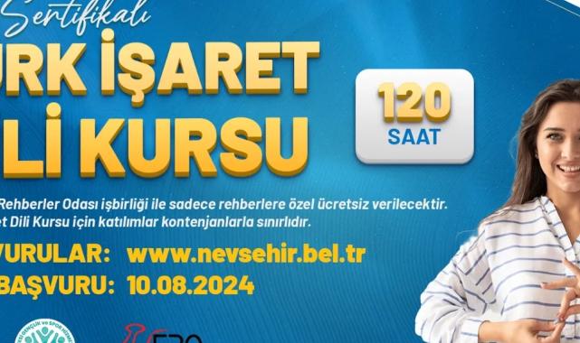 Nevşehir Belediyesi rehberler için sertifikalı ‘Türk İşaret Dili’ kursu açılacak