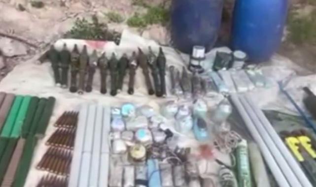 Pençe Kilit’teki sığınakta çok sayıda mühimmat ele geçirildi