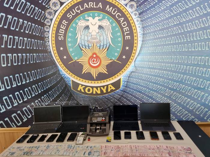 İnternet dolandırıcılarına Konya polisinden operasyon
