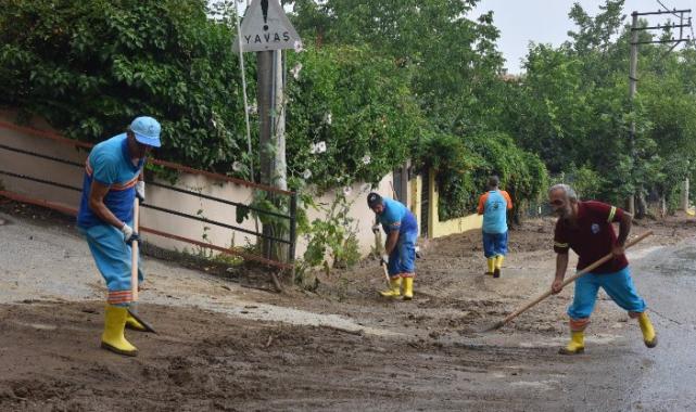 Yıldırım’da yağmur mesaisi