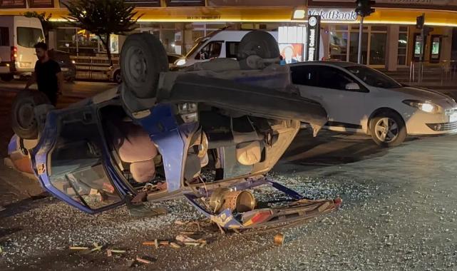 Düzce’de iki otomobil çarpıştı: 2 yaralı