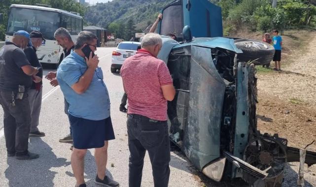 Düzce’de trafik kazası: 3 yaralı