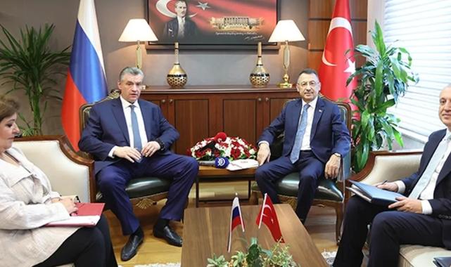 Fuat Oktay Rus mevkidaşıyla görüştü