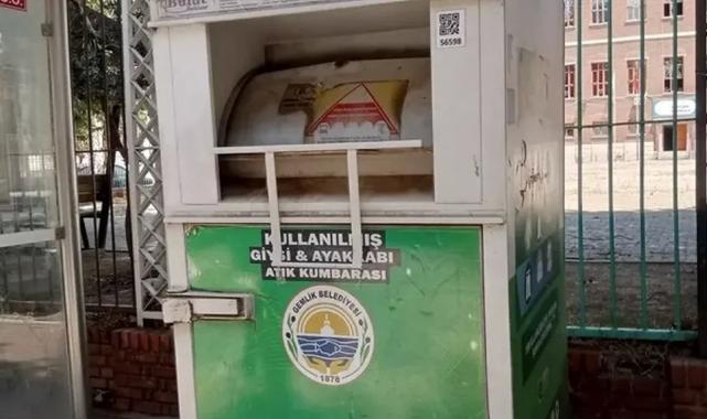 Gemlik’in giysi kumbaraları ihtiyaç sahiplerinin yüzünü güldürüyor