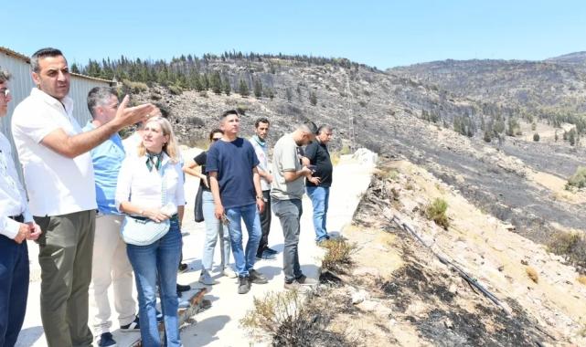 İzmir Çiğli’de Başkan Yıldız yangın bölgesinde
