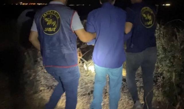 Keşan’da aranan şahıs ormanlık alana saklanırken yakalandı