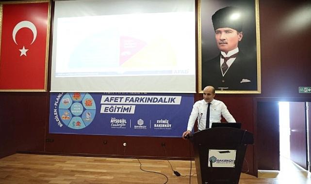 Bakırköy’de afet farkındalık eğitimleri devam ediyor