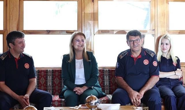 Başkan Ovalioğlu, itfaiyecileri ziyaret etti