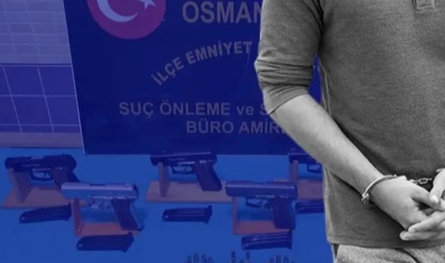 Bursa’da silah operasyonu! Ev değil cephanelik