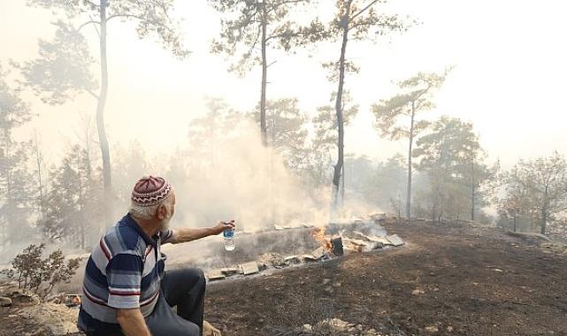 Büyükşehir Orman Yangınları Sonrası Üreticinin Yanında