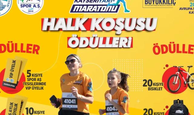 Büyükşehir’in 4. Uluslararası Yarı Maratonu’ndaki halk koşusunda hediye yağmuru