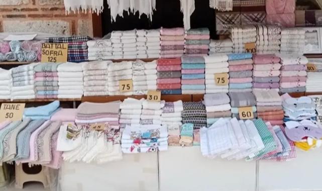 Coğrafi işaret tescili alan Bursa havlusu turistlerin yoğun ilgisini çekiyor