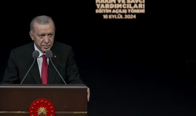 Cumhurbaşkanı Erdoğan: Adaletin tecellisine destek vermeliyiz