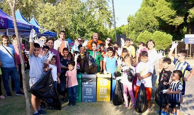 Karabağlarlı çocuklardan çevreye duyarlı etkinlik