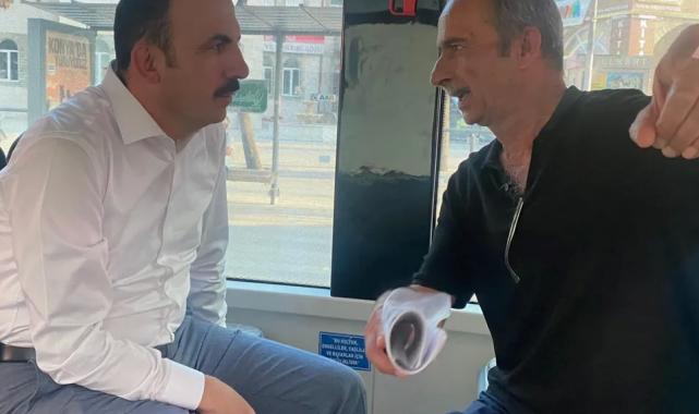 Konya’da Başkan Altay vatandaşları tramvayda dinledi