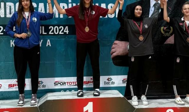 Osmangazili taekwondocu Türkiye ikincisi oldu