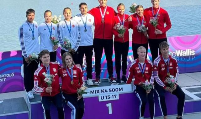 Sakaryalı kanocudan Macaristan’da ‘ay-yıldız’ imza