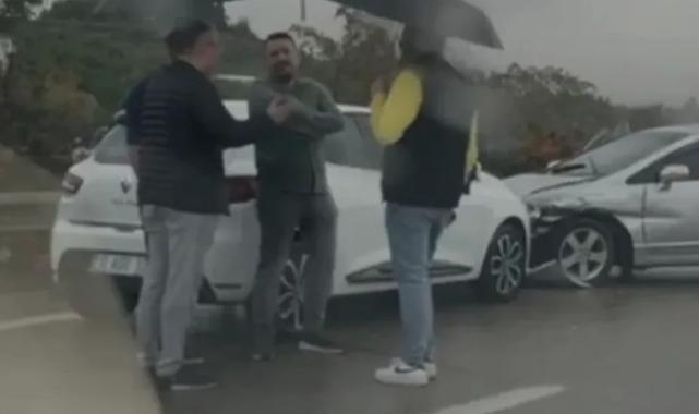 Şiddetli yağmur Bursa’da trafik kazasını beraberinde getirdi