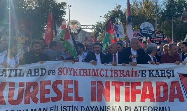 Adıyaman’da Filistin’e destek yürüyüşü