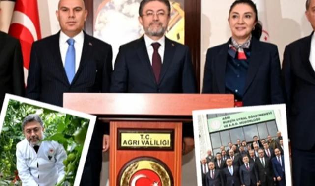 Ağrı’da Bakan Yumaklı’dan organize tarım bölgesine ziyaret