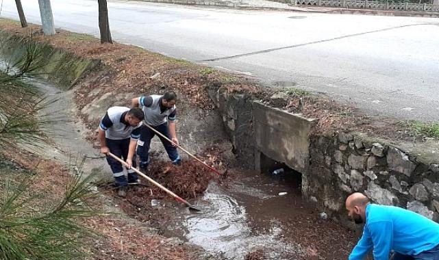 Ani yağışlara karşı mazgal ve menfez temizliği