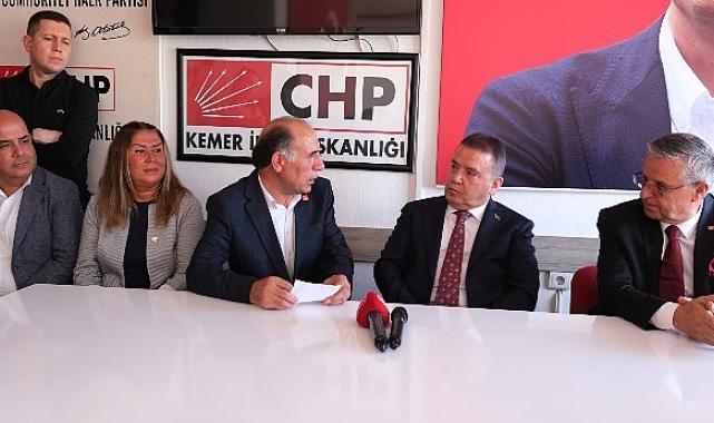 Antalya Büyükşehir Belediye Başkanı Muhittin Böcek Kemer’de