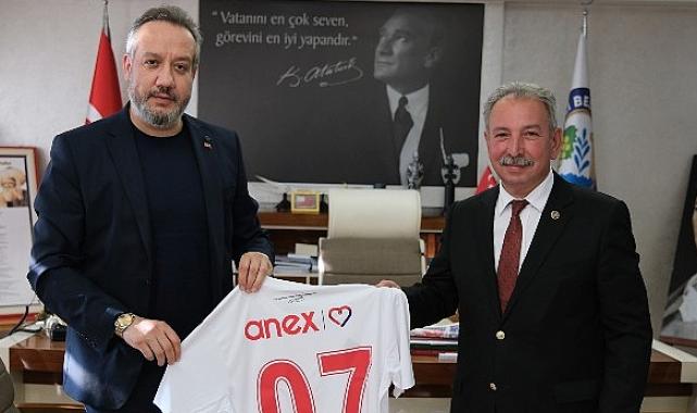 Antalyaspor Başkanı Sinan Boztepe’den Salihli Belediye Başkanı Mazlum Nurlu’ya Ziyaret