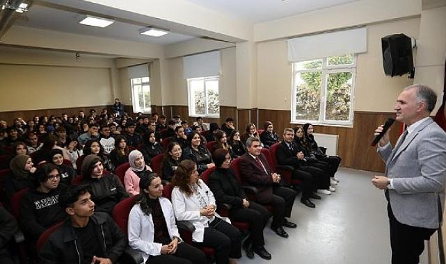 Başkan Taban Naire Çikayeva Anadolu Lisesi Öğrencileriyle Buluştu