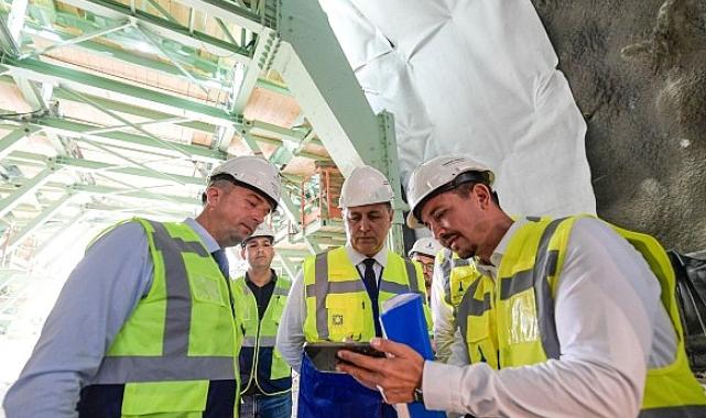 Başkan Tugay Buca Onat Tüneli’ni inceleyerek beton çalışmasını başlattı