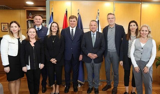 Başkan Tugay Selanik’te “İzmir ile Selanik arasında deniz ve hava ulaşımı için çalışacağız”