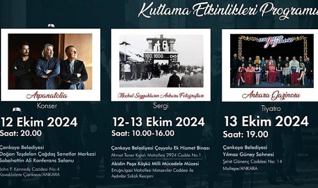 Başkent’in 101. Yılı Çankaya’da Etkinliklerle Kutlanacak