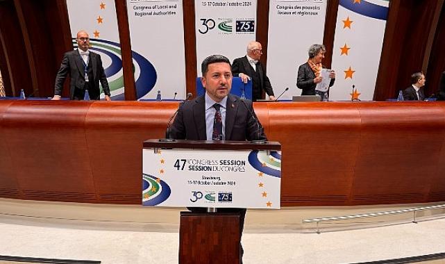 Belediye Başkanı Arı’dan Avrupa Konseyi’nde tarihi konuşma.