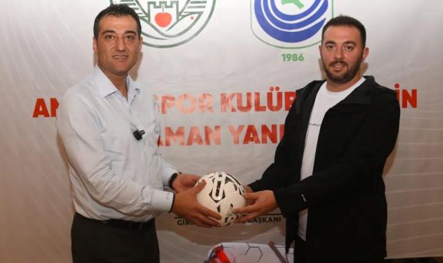 Belediyeden amatör kulüplere malzeme desteği