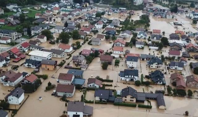 Bosna Hersek’te sel! Türkiye afet bölgesinde…