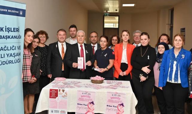 Bursa Büyükşehir’den ‘pembe kurdele’ farkındalığı