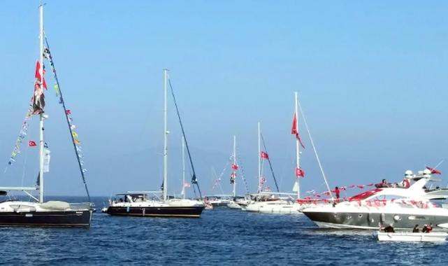 Bursa Mudanya’da Cumhuriyet sevdası denize taştı