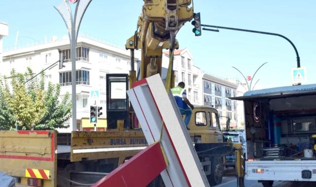 Bursa’da kent estetiği için yoğun mesai