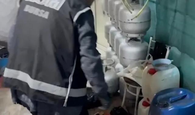 Bursa’da sahte içki imalathanesine baskın! 4 ton ele geçirildi