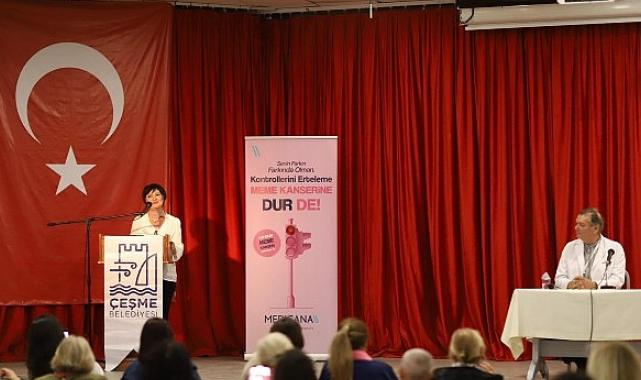 Çeşme’de Meme Kanseri Farkındalığına dikkat çekildi