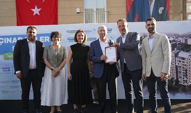 Çınar Evler Sakinlerinin Tapu Sevinci