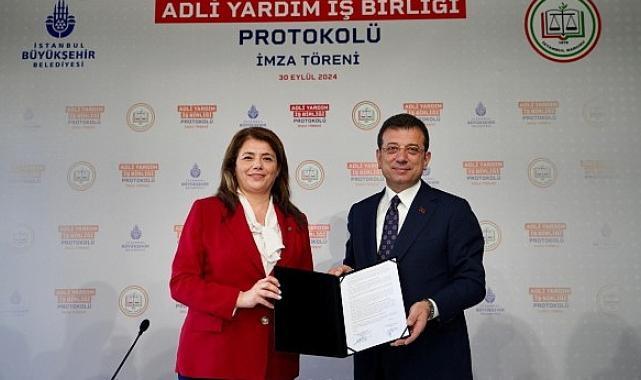 Ekrem İmamoğlu İBB ve İstanbul Barosu arasında ‘Adli Yardım İş Birliği Protokolü’ imzalandı.