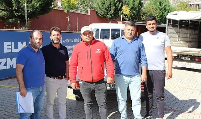 Elmalılı çiftçilere sera naylonu desteği